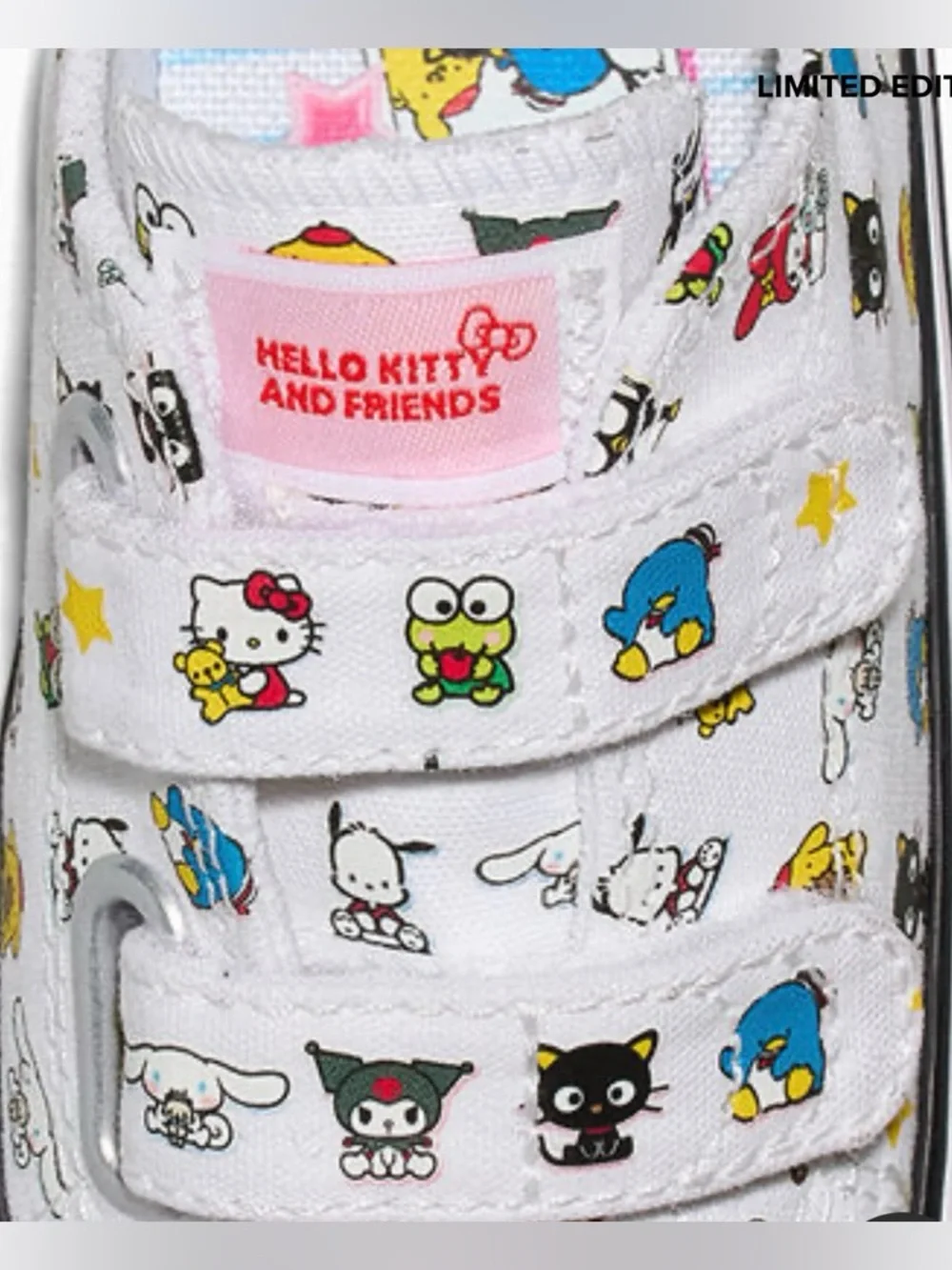 Kids Converse X Hello Kitty and Friends. Size 10